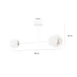 EMIBIG 613/2 MINERVA 2 WHITE LAMPA SUFITOWA