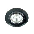 CANDELLUX 2230491 SS-15 CH/BK MR16 CHROM oczko sufitowe lampa sufitowa STAŁA OKRĄGŁA SZKŁO CZARNE