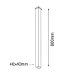 ANTIGO Plafon Doha - Czarny IP44 (800 mm) 8076