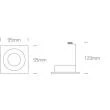 ONE LIGHT 50105ALG/W Phylakopi biały wpust z oprawką GU10 MR16 dark light