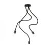 RENDL R12935 LOYD E27 III sufitowa czarna 230V E27 3x28W