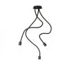 RENDL R12935 LOYD E27 III sufitowa czarna 230V E27 3x28W