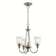 ELSTEAD Waverly KL-WAVERLY3-CLP 3 Light Chandelier - Classic Pewter