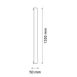 ANTIGO Kinkiet Hoso 120 - Czarny (1200 mm) 3000K 4015