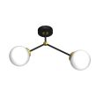 MILAGRO MLP7459 Lampa sufitowa JOY BLACK / GOLD 2xE14