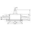 CANDELLUX 2258959 SH-13 CH MR16 CHROM oczko sufitowe lampa sufitowa HERMETYCZNA IP65 odporna na wilgoć