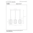 LUCIDE CORINA 03447/03/38 LAMPA WISZĄCA beżowy