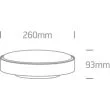 ONE LIGHT 67280E/B Rafti czarny plafon E27 IP65 korpus ABS i klosz PC