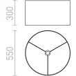 RENDL R11574 RON 55/30 abażur Monaco naftowa/srebrne PCV max. 23W