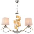 CANDELLUX 33-23421 DENIS ZWIS 3X40W E14 CHROM/ZŁOTY