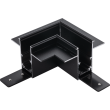ANTIGO Łącznik L podtynkowy szynoprzewodu magnetycznego Komatsu 48V - Czarny 6509