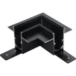 ANTIGO Łącznik L podtynkowy szynoprzewodu magnetycznego Komatsu 48V - Czarny 6509