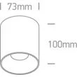 ONE LIGHT 12112Z/B/W Trizin czarny cylinder COB LED 3000K 12W + czarny & mosiężny