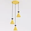 EMIBIG 1742/3PREM KLEVER 3PREM ORANGE BLACK Lampa wisząca