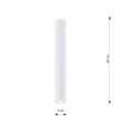 EMIBIG TECNO 1S WHITE Lampa sufitowa 1317/1S