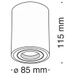 MAYTONI C016CL-01B Ceiling & Wall Alfa Ceiling Lamp Black