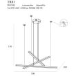 MAXLIGHT P0426D LAMPA WISZĄCA TRIO 3 ZŁOTA ŚCIEMNIALNA