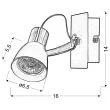 CANDELLUX 91-35554-M MARKUS LAMPA KINKIET 1X50W GU10 CZARNY+MIEDZIANY BEZ ŻARÓWKI