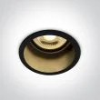 ONE LIGHT 10105D8/B/B Ormos czarny wpust z oprawką GU10 MR16 50W dark light