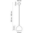 HELLUX 8550139 Lampa wisząca czarna ACORN I