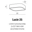 AZZARDO LC3412-CH-WH / AZ1308 Lucie 25 Lampa sufitowa
