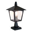 ELSTEAD YORK BL7 BLACK Pedestal Lantern