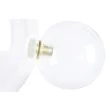 King Home XCW9148-1B Kinkiet CAPRI WALL 6 złoty - 60 LED, aluminium, szkło