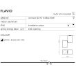 AZZARDO GM4102-WH-BK / AZ0791 Flavio (white/black) Lampa sufitowa