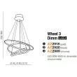 AZZARDO AZ2918 Wheel 3 Dimm (gold)