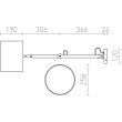 RENDL R12480 MADISON W ścienna biała chrom 230V E27 42W