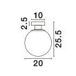 LUCES EXCLUSIVAS LE43653 BAJUCU lampa sufitowa