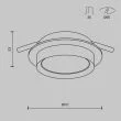 MAYTONI DL086-GX53-RD-W Hoop Downlight biały