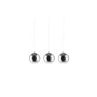 AZZARDO AZ4751 SILVER BALL 3 LINE lampa wisząca chrom