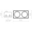RENDL R12051 ELECTRA II czarna 12V G53 2x50W