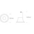 ONE LIGHT 10105TG/B Chulu czarny wpust z oprawką GU10 50W