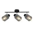 CANDELLUX 93-27399 BILL LAMPA SUFITOWA LISTWA CZARNY 3X40W E27 KLOSZ DYMIONY
