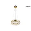 Moosee MSE010100166 MOOSEE lampa wisząca SATURNUS 47 DUO złota - LED, kryształ, stal szczotkowana