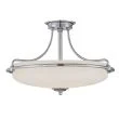 ELSTEAD Griffin QZ-GRIFFIN-SFM-AN 4 Light Semi-Flush Light - Antique Nickel