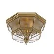 ELSTEAD Newbury QZ-NEWBURY-F-PB 3 Light Flush Mount