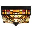 ELSTEAD Inglenook Outdoor QZ-INGLENOOK-F Inglenook 2 Light Outdoor Flush Mount