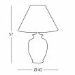 KOLARZ 0014.74.7 GIARDINO BORDEAUX lampa stołowa złoto 24K
