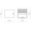 RENDL R12599 ONYX ścienna czarna 230V LED 5W 3000K