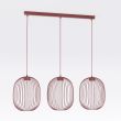EMIBIG 1700/3 MANTRA 3 BURGUNDY Lampa wisząca