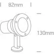 ONE LIGHT 7008A Platsa lampa ogrodowa ze stali nierdzewnej 35W MR16 GU10 IP65 kolec