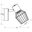 CANDELLUX 91-68002 VIKING KINKIET 1X40W E14 SZARY