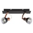 CANDELLUX 92-37442-M MARKUS LAMPA SUFITOWA LISTWA 2X50W GU10 CZARNY+MIEDZIANY BEZ ŻARÓWKI