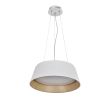 CANDELLUX 31-24176 UMBRIA LAMPA WISZĄCA BIAŁO DREWNIANA 1X24W LED KLOSZ BIAŁY