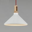 Step into Design ST-5097B Lampa wisząca NORDIC WOODY biało-drewniana 35 cm