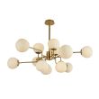 MAYTONI MOD221-PL-12-G Modern Erich Chandelier Brass