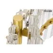 Moosee MSE010100166 MOOSEE lampa wisząca SATURNUS 47 DUO złota - LED, kryształ, stal szczotkowana